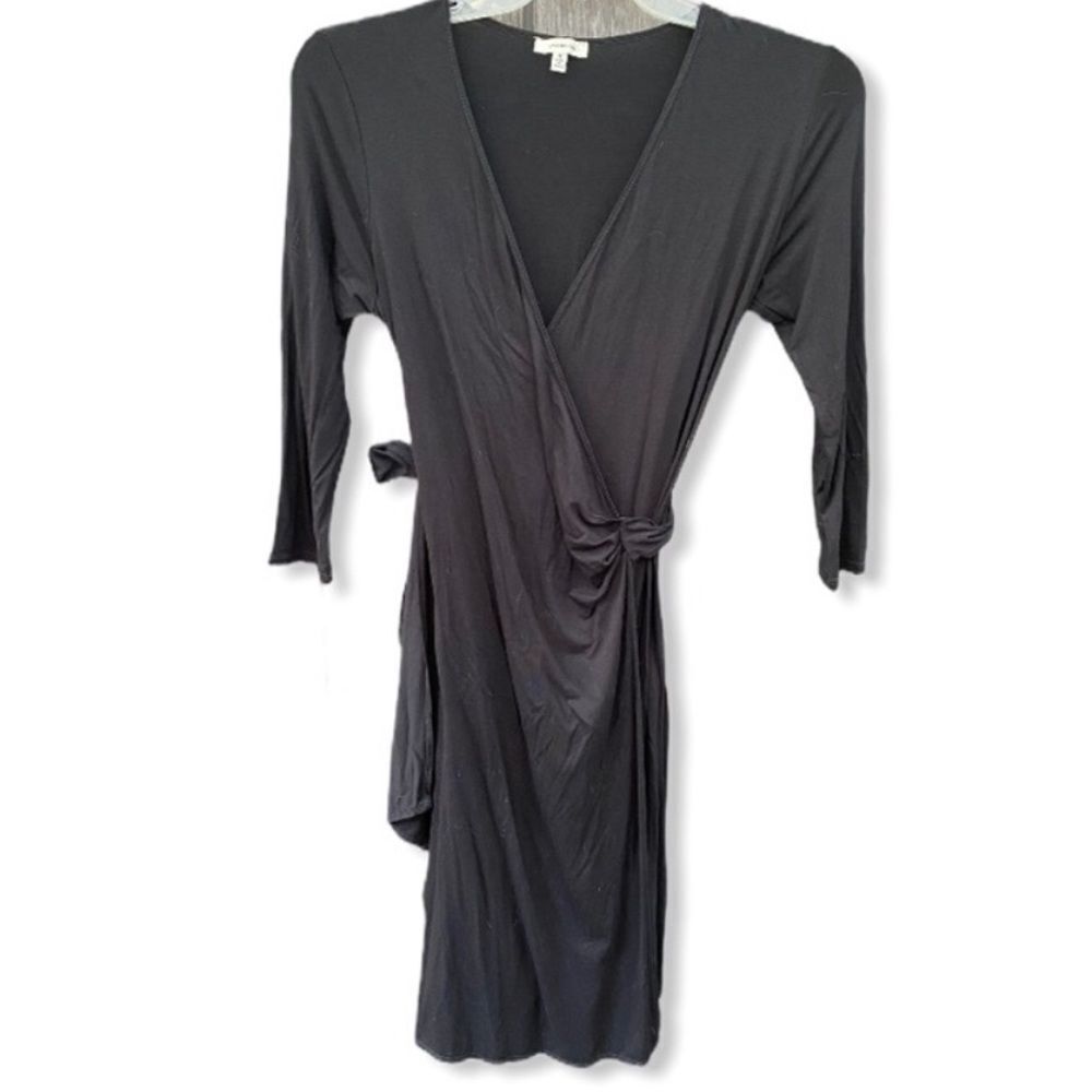 Max Studio Wrap Dress‎ Black